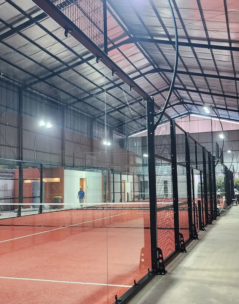 The covered padel courts at Filari Padel Lebak Bulus